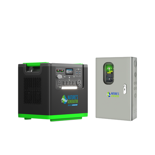 Nature's Generator Lithium 6000 and Transfer Switch
